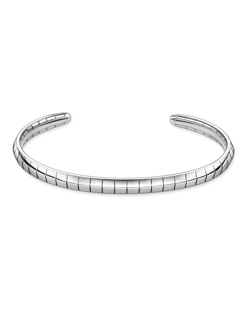 Thomas Sabo Damen Armreif Schlangenhaut silber, Sterlingsilber geschwärzt Silberfarben
