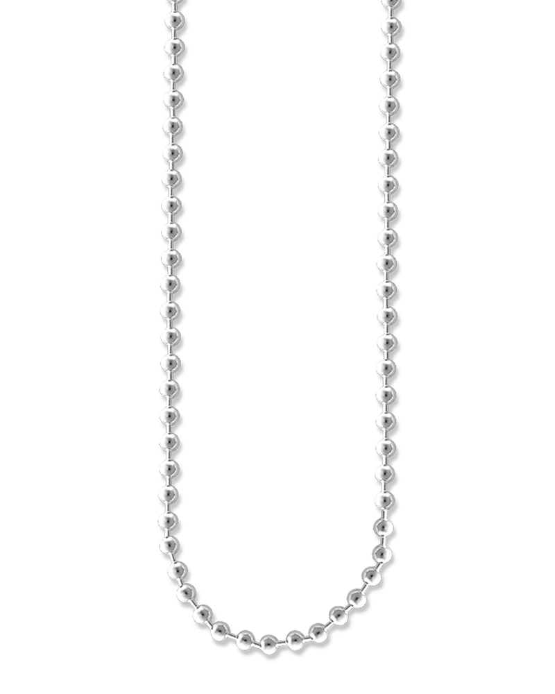 Thomas Sabo Herren Kugelkette Stärke 3 mm, Sterlingsilber Silberfarben