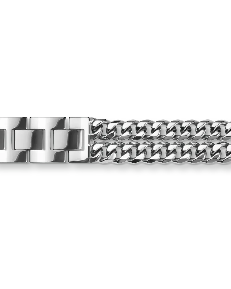 Thomas Sabo Damen Edelstahlarmband 16mm Silber, Edelstahl Silberfarben