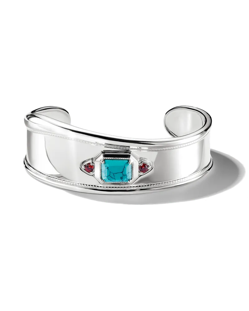 Thomas Sabo Damen Armreif Türkiser Stein Elyndra Silber, Sterlingsilber Rot