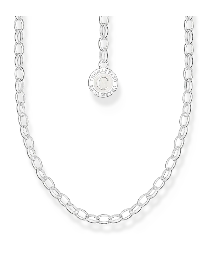 Thomas Sabo Damen Charm-Kette mit Coin Silber, Sterlingsilber, Charm Club Collection Silberfarben