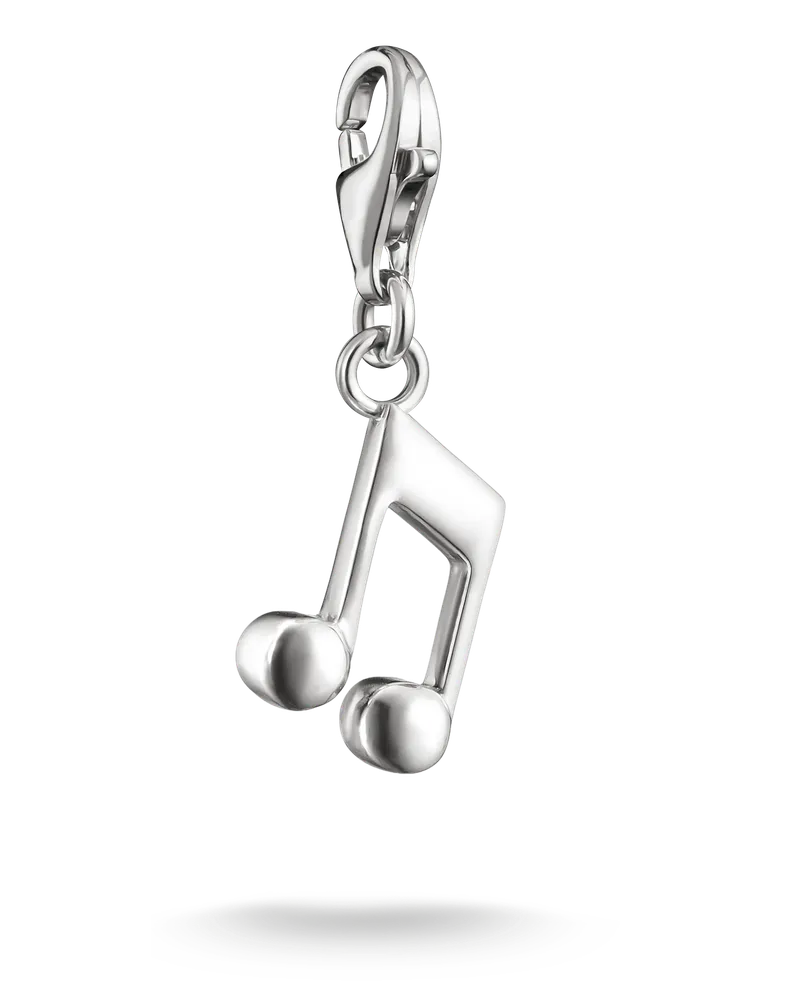 Thomas Sabo Damen Charm-Anhänger Note, Sterlingsilber, Charm Club Collection Silberfarben
