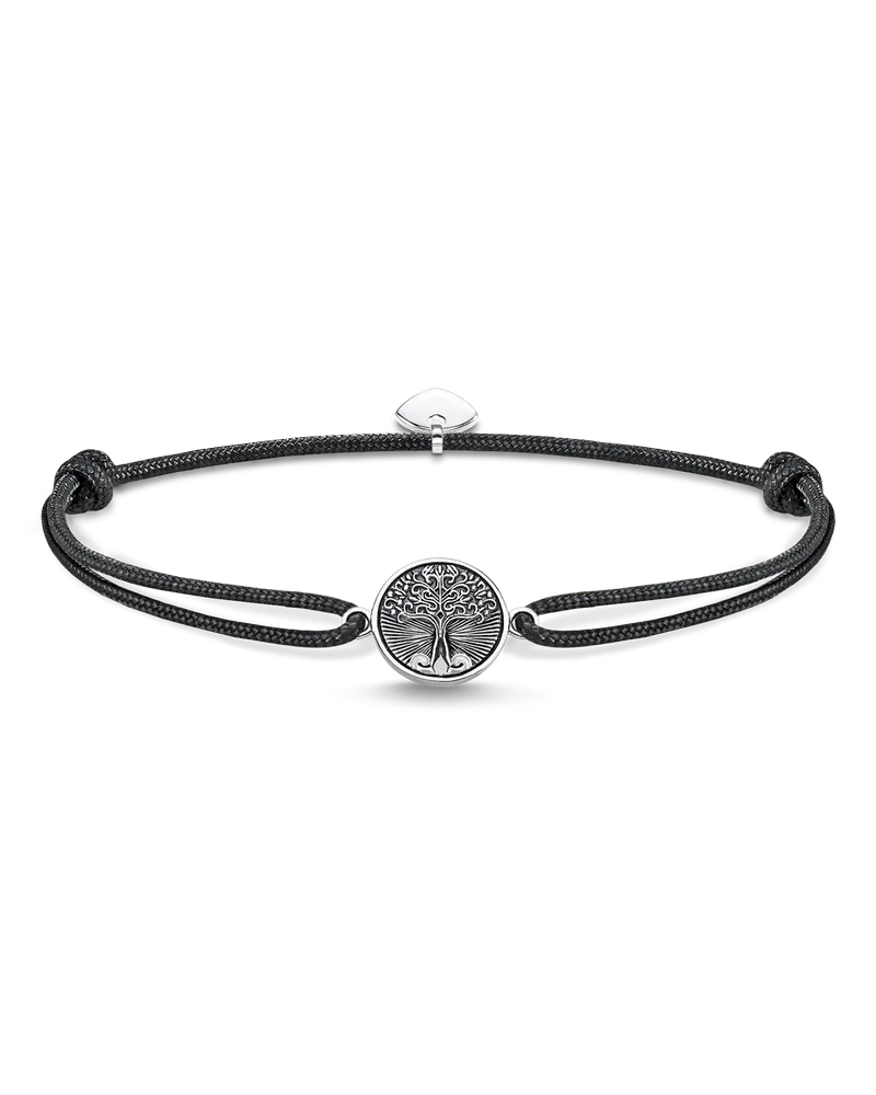 Thomas Sabo Herren Armband Little Secret Tree of Love, Sterlingsilber Schwarz