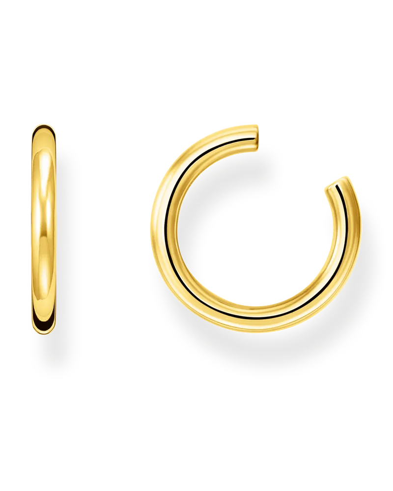 Thomas Sabo Damen Ohrklemme klein gold, Sterlingsilber Gelbgold vergoldet, Charming Collection Gelbgoldfarben