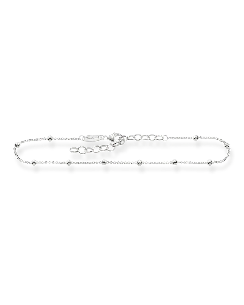 Thomas Sabo Damen Fußkette Dots, Sterlingsilber Silberfarben