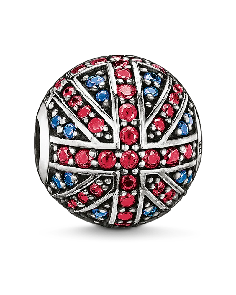 Thomas Sabo Herren Bead Brit, Sterlingsilber, Karma Beads Blau