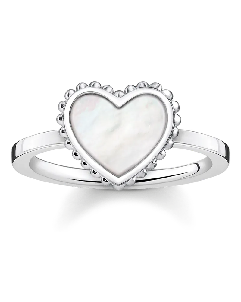 Thomas Sabo Damen Ring Herz, Sterlingsilber Silberfarben