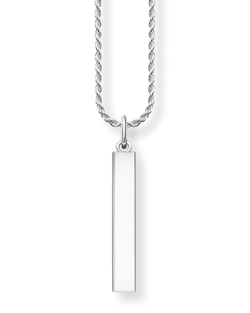 Thomas Sabo Damen Kette klassisch mit Gravur, Sterlingsilber Silberfarben