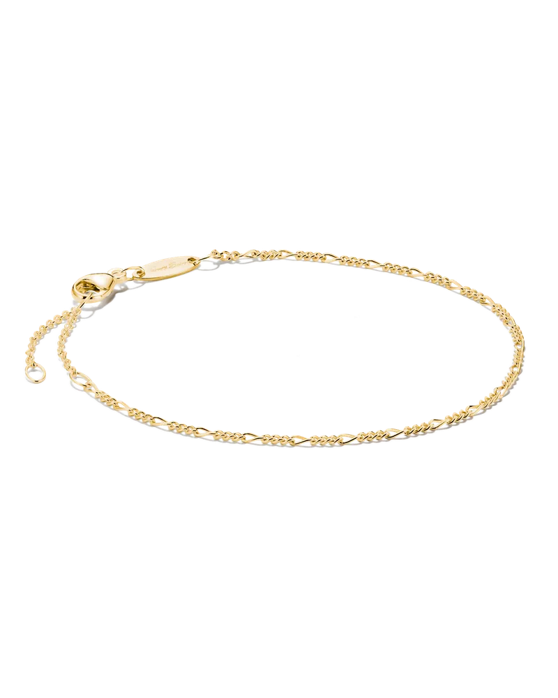 Thomas Sabo Herren Charm-Armband Figaro-Design vergoldet, Sterlingsilber Gelbgold vergoldet Gelbgoldfarben