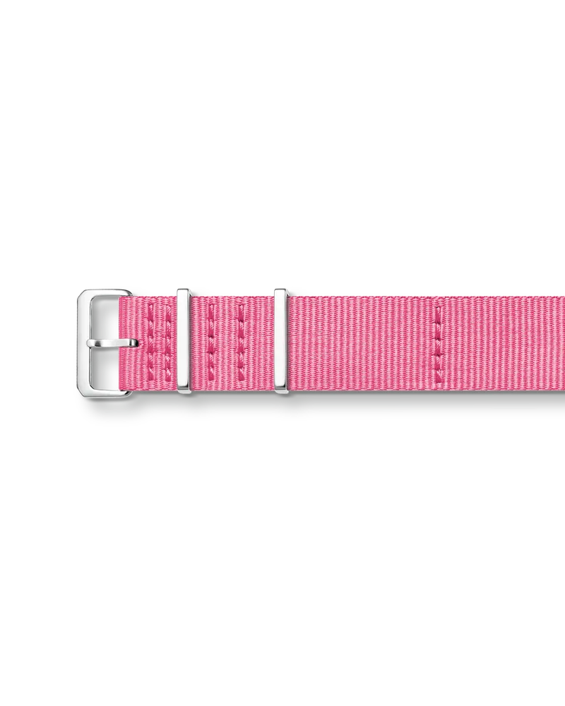Thomas Sabo Herren Uhrenarmband Code TS Nato pink, Edelstahl | Leder Pink