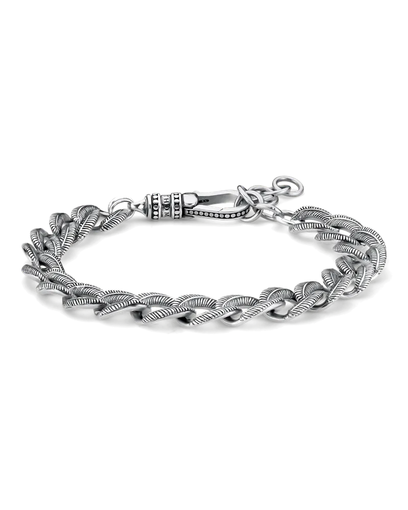 Thomas Sabo Herren Armband, Sterlingsilber geschwärzt Silberfarben