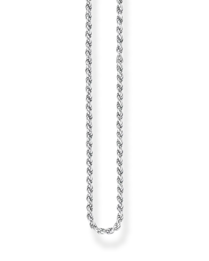 Thomas Sabo Damen Kordelkette Stärke 1 mm, Sterlingsilber Silberfarben