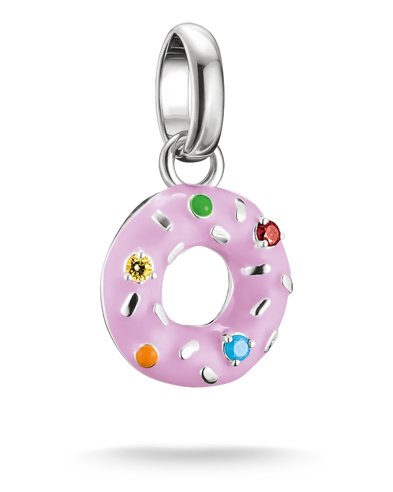Thomas Sabo Charm Donut mit mehrfarbigen Steinen – Connect mehrfarbig CC1367-M02-7 Grün