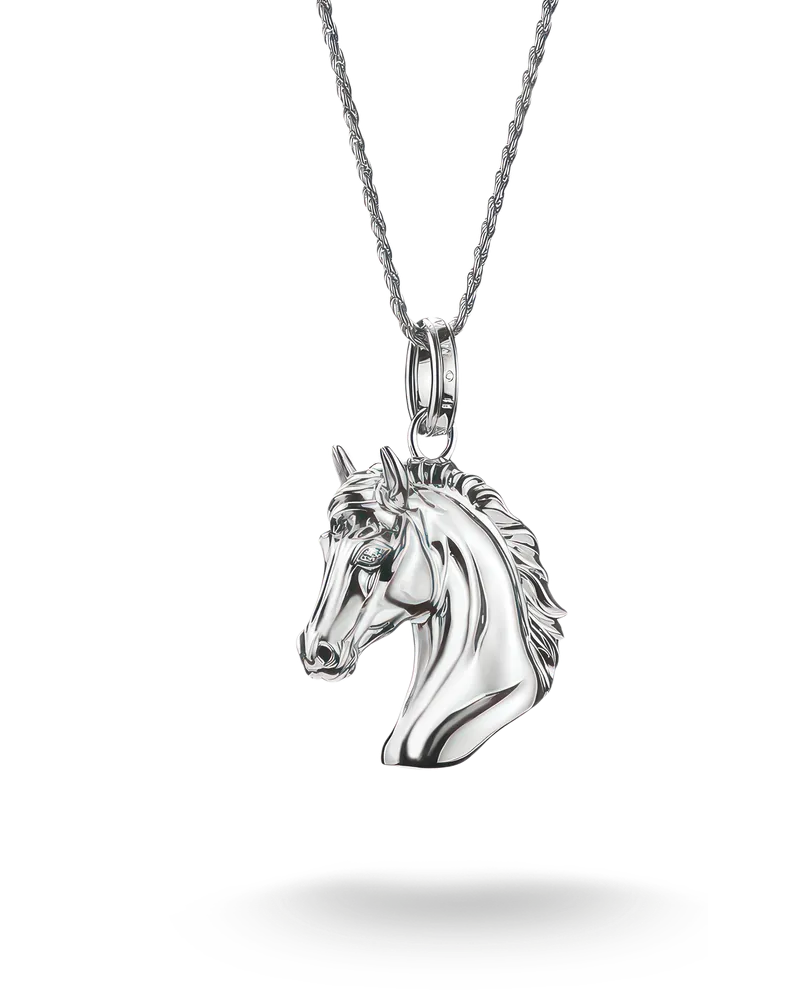 Thomas Sabo Damen Kette Pferdekopf  Zirkonia Elyndra Silber, Sterlingsilber Silberfarben