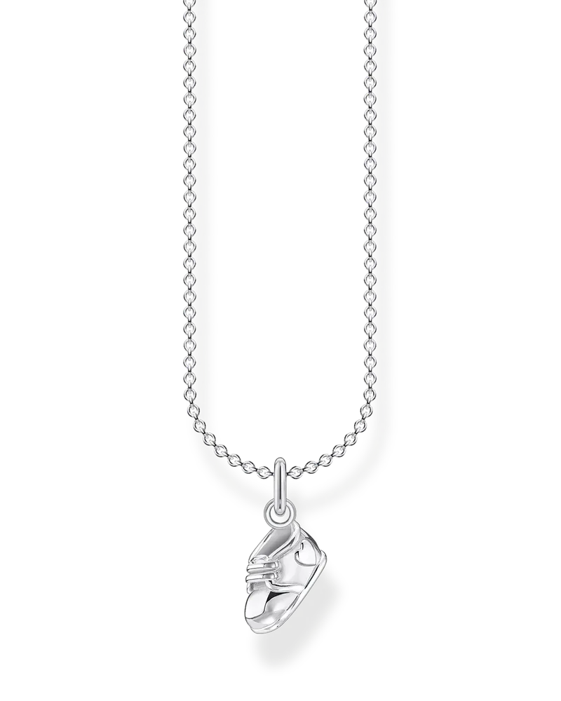 Thomas Sabo Damen Kette Babyschuh, Sterlingsilber, Charming Collection Silberfarben