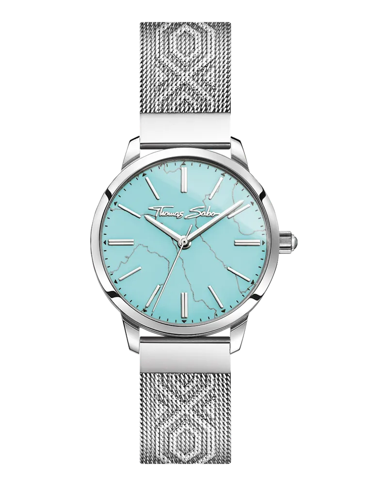Thomas Sabo Damen Damenuhr Arizona Spirit türkis silberfarben, Edelstahl Silberfarben