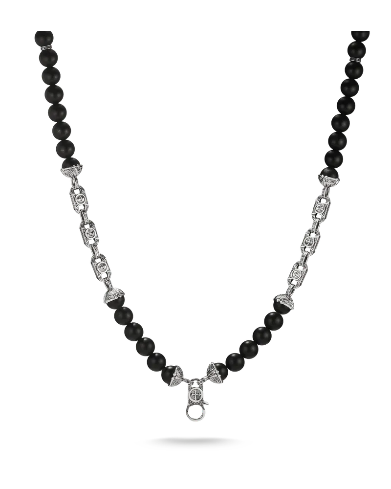 Thomas Sabo Kette mit Obsidian-Beads schwarz KE2420-704-11-L70 Schwarz