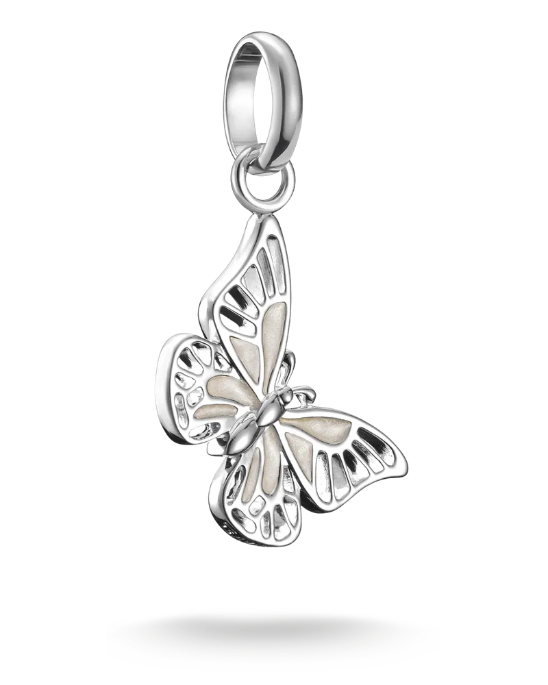 Thomas Sabo Damen Charm-Anhänger Schmetterling Connect Silber, Sterlingsilber Silberfarben