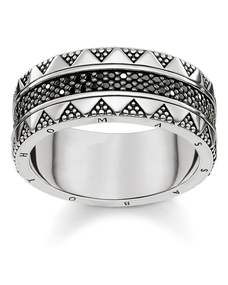 Thomas Sabo Herren Ring, Sterlingsilber Schwarz