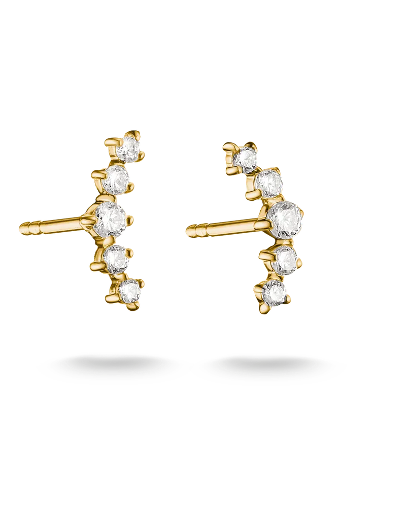 Thomas Sabo Ohrstecker mit weißem Zirkonia weiß H2375-M01-14 Gelbgoldfarben