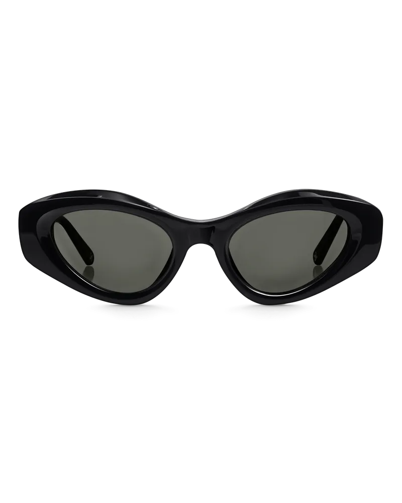Thomas Sabo Herren Sonnenbrille RILEY oval schwarz, Sterlingsilber Grau