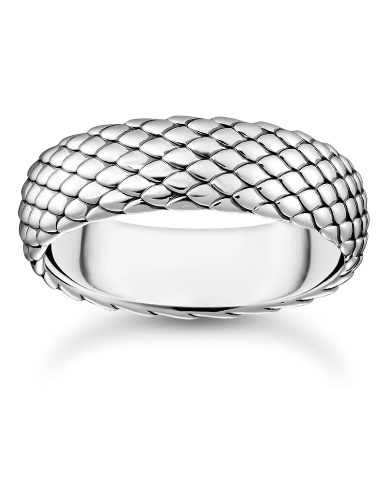 Thomas Sabo Herren Ring Snake Silber, Sterlingsilber geschwärzt Silberfarben