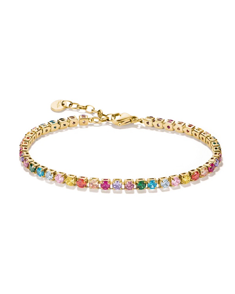 Thomas Sabo Tennisarmband mit mehrfarbigen Steinen mehrfarbig A2268-S02-7-L19V Blau