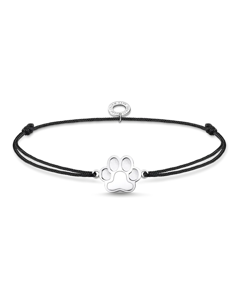Thomas Sabo Damen Armband Little Secret Pfote, Sterlingsilber, Charming Collection Grau