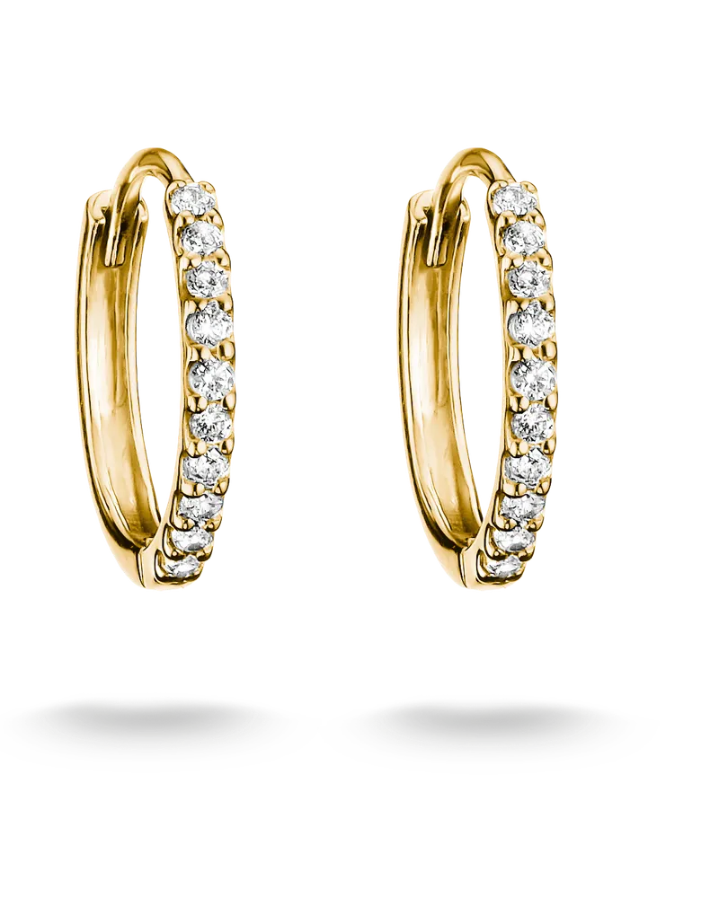 Thomas Sabo Creolen mit weißem Zirkonia weiß CR776-M01-14 Gelbgoldfarben