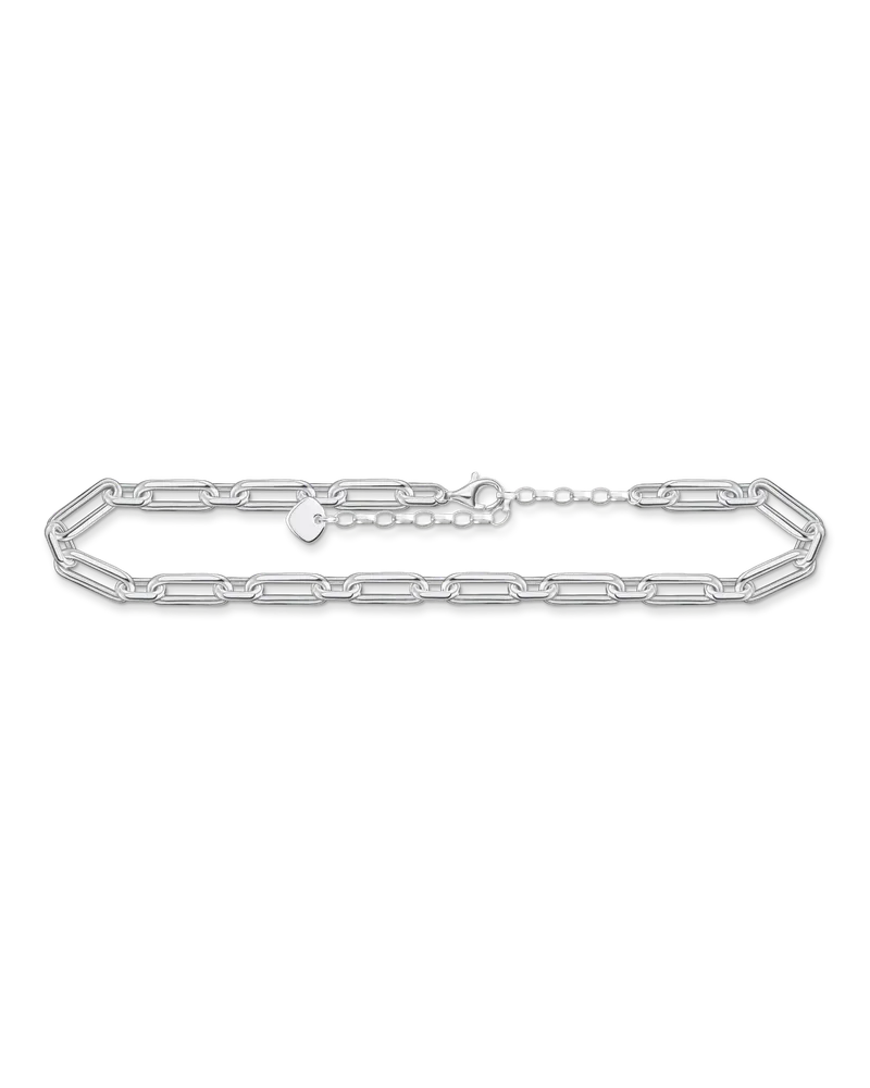 Thomas Sabo Damen Fußkette Glieder silber, Sterlingsilber Silberfarben