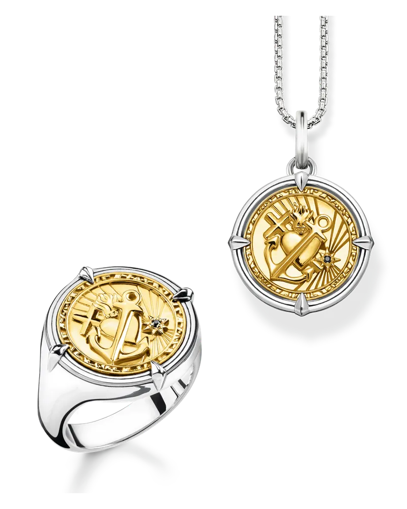 Thomas Sabo Herren Set Glaube, Liebe, Hoffnung gold und silber 