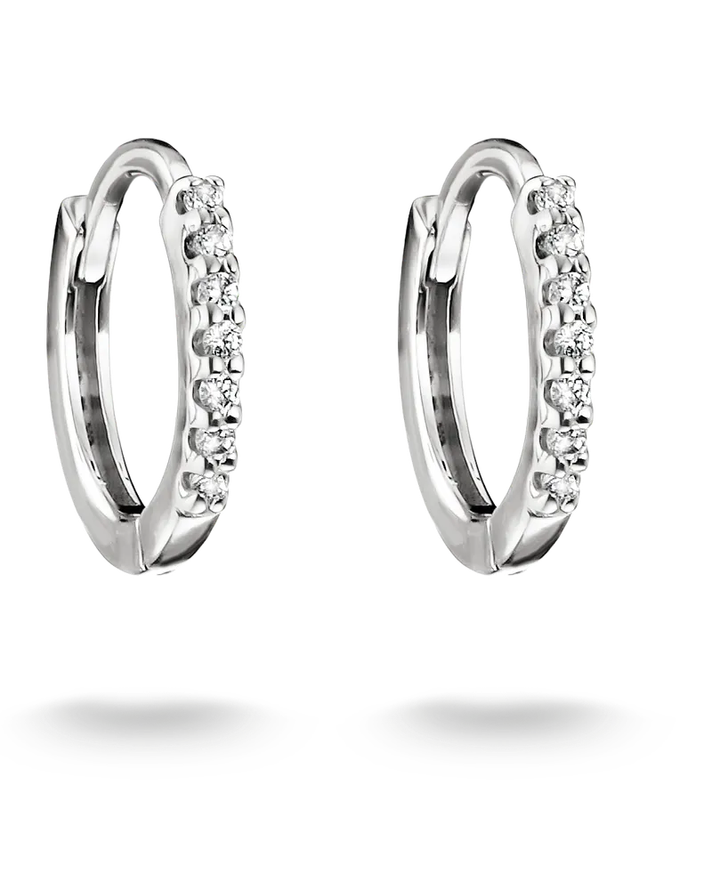 Thomas Sabo Creolen mit weißem Zirkonia weiß CR780-051-14 Silberfarben