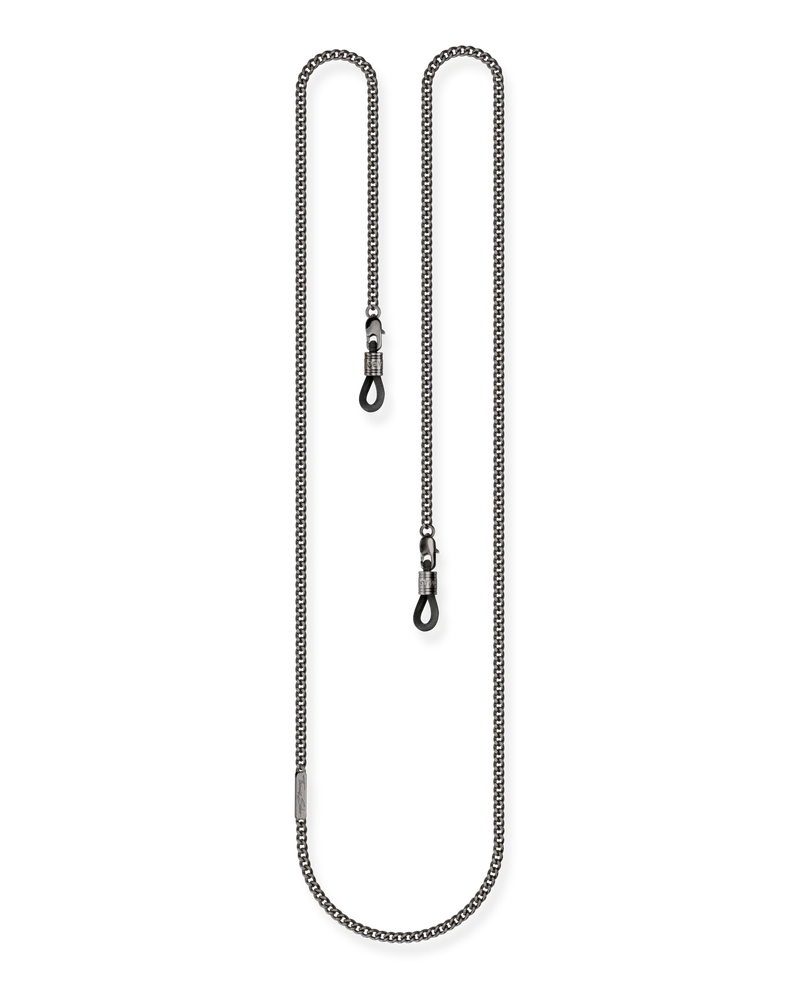 Thomas Sabo Herren Brillenkette geschwärzt, Edelstahl Schwarz