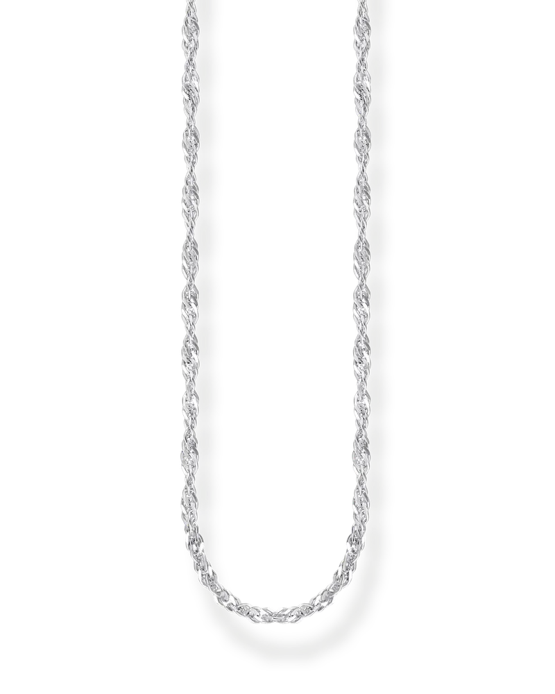 Thomas Sabo Herren Singapurkette Silber Stärke 1,7 mm, Sterlingsilber Silberfarben
