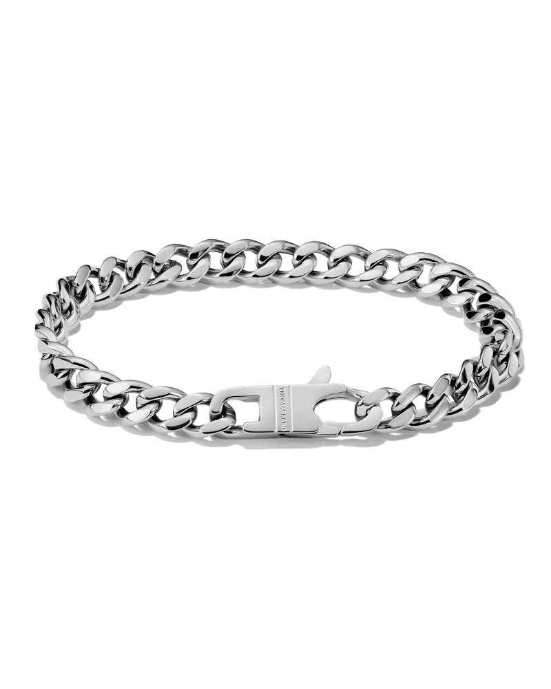 Thomas Sabo Panzerarmband rosa-matt A2251-S01-53-L22 Edelstahlfarben