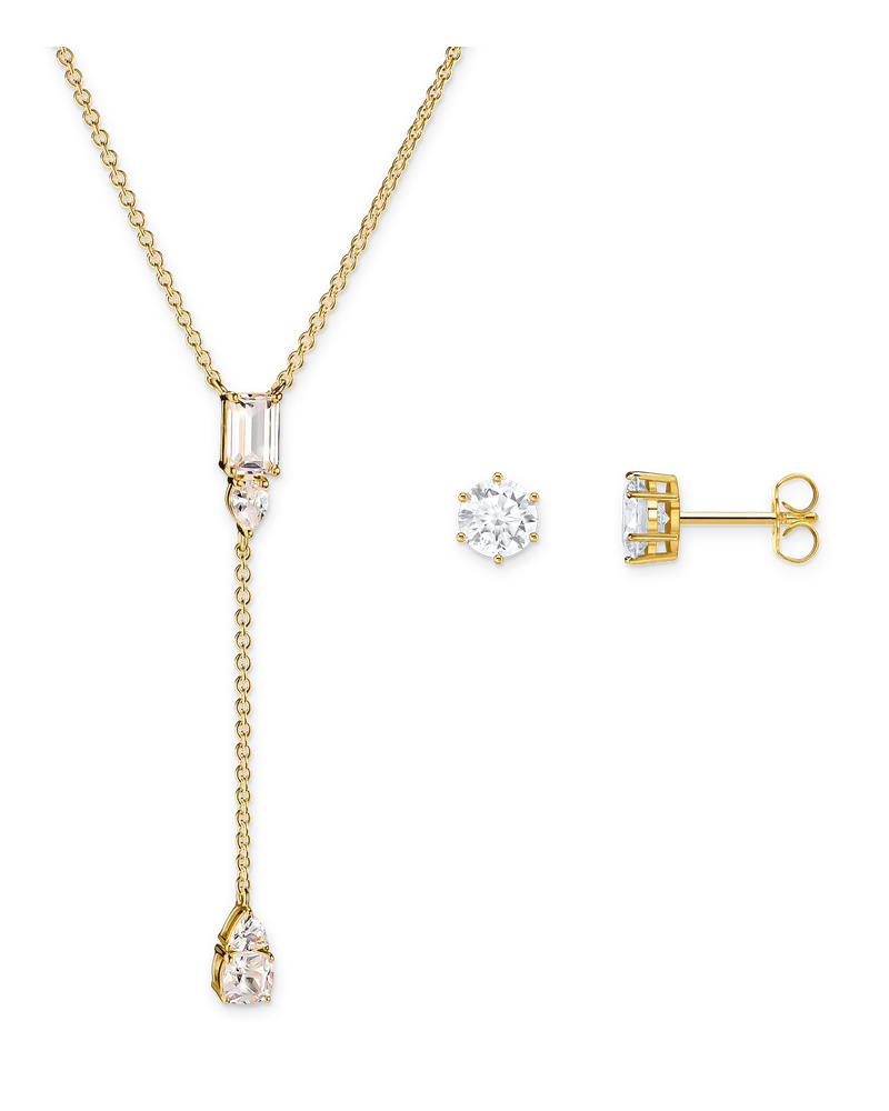 Thomas Sabo Herren Schmuck-Set Funkelglanz vergoldet 