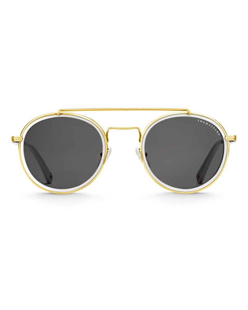 Thomas Sabo Damen Sonnenbrille Johnny Panto, 188 Gelbgoldfarben