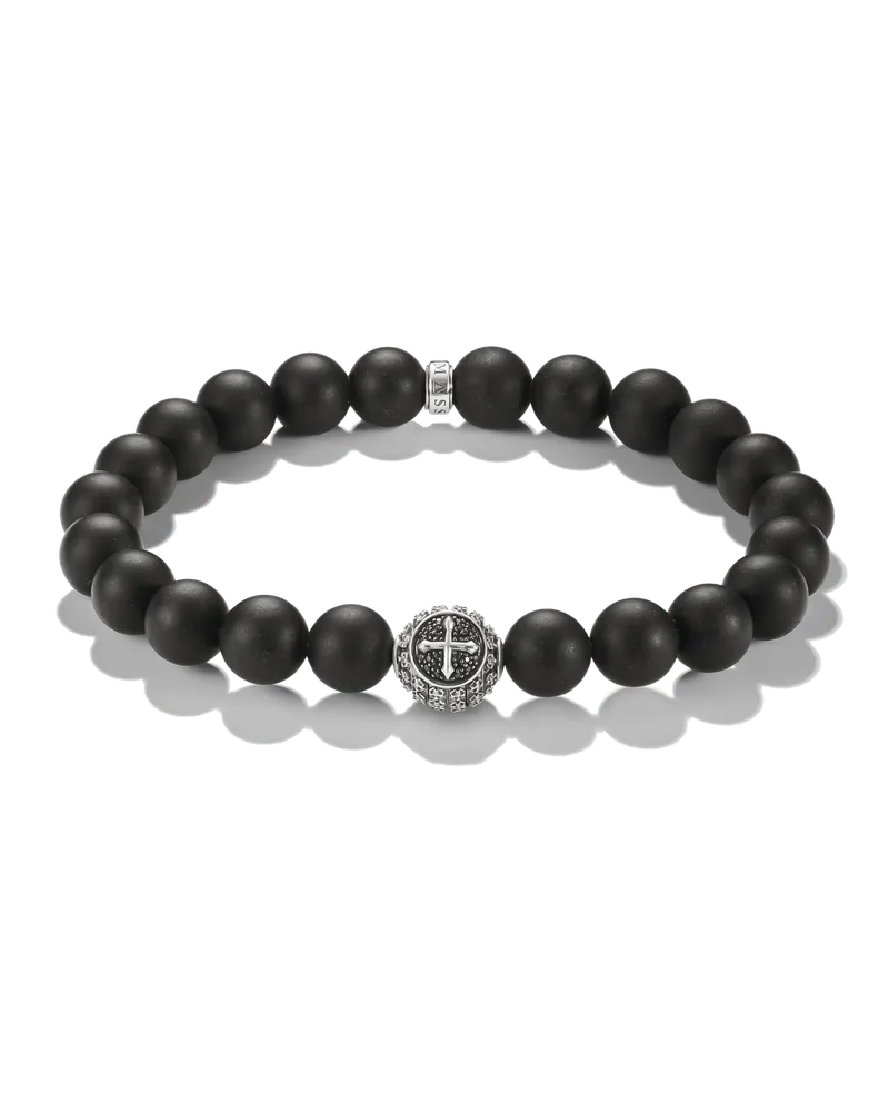 Thomas Sabo Armband mit Obsidian-Beads schwarz A2266-705-11-L21 Schwarz