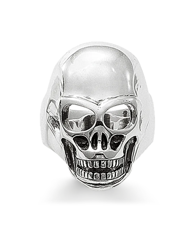 Thomas Sabo Herren Ring Totenkopf, Sterlingsilber Silberfarben
