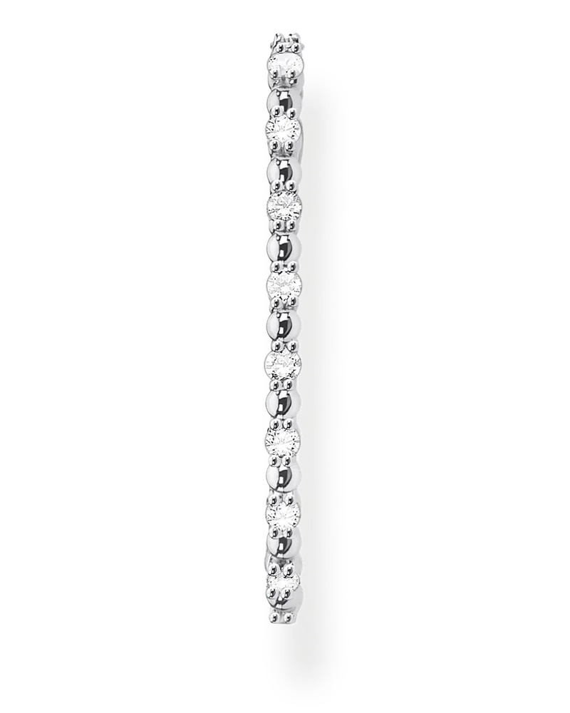 Thomas Sabo Damen Einzel Ohrstecker weiße Steine silber, Sterlingsilber, Charming Collection Silberfarben