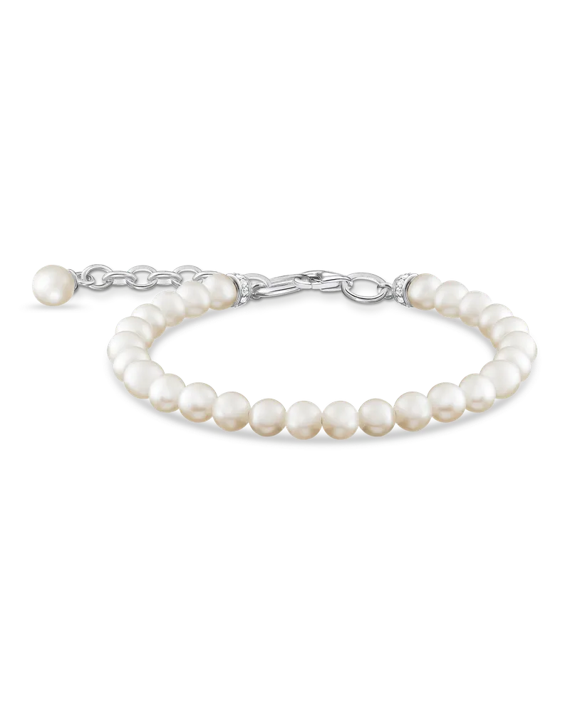 Thomas Sabo Damen Armband Perlen silber, Sterlingsilber Silberfarben