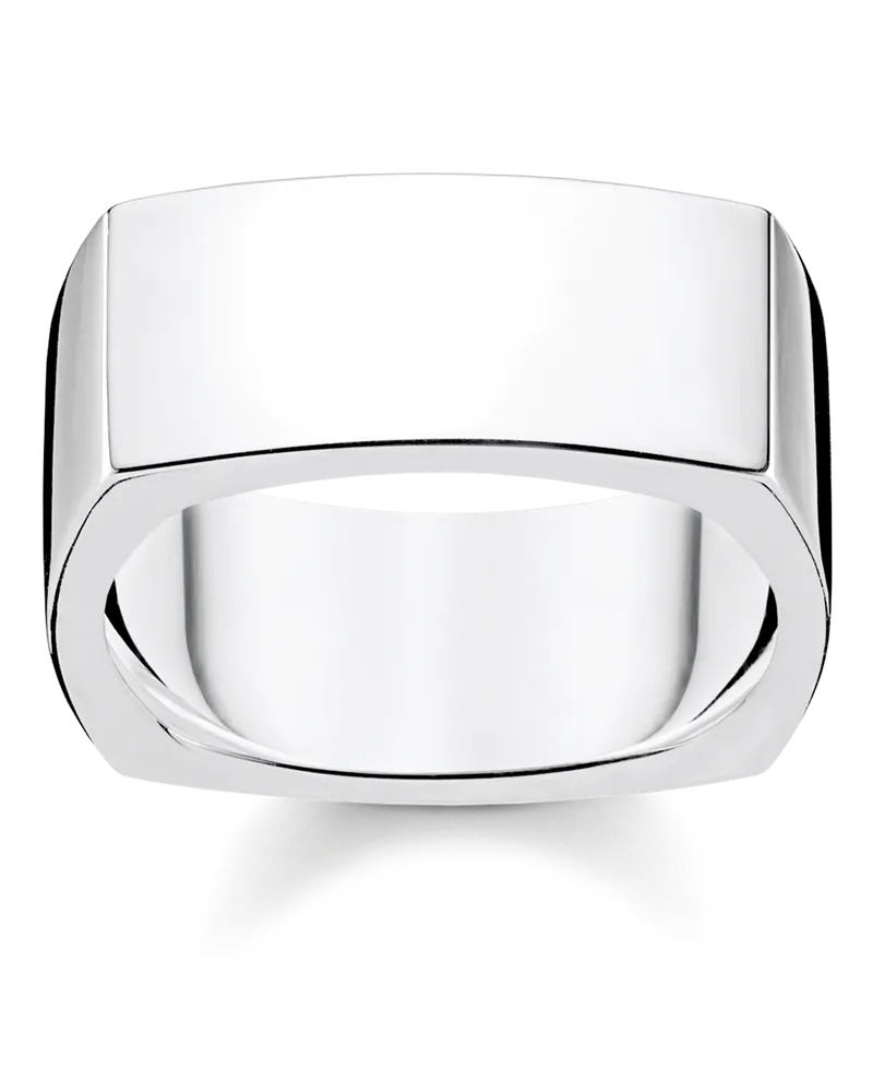 Thomas Sabo Herren Ring Viereckig silber, Sterlingsilber Silberfarben
