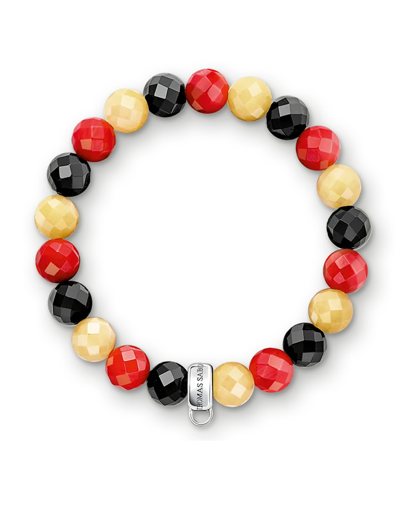 Thomas Sabo Herren Charm-Armband Deutschland, Sterlingsilber, Charm Club Collection Gelb