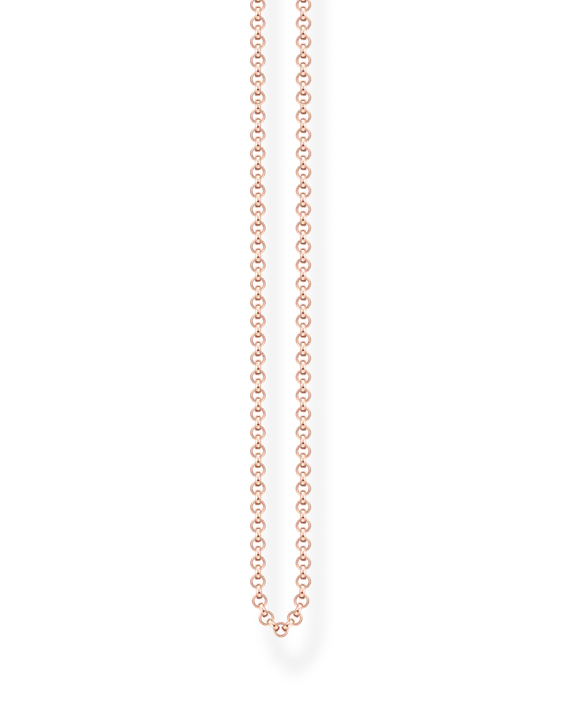 Thomas Sabo Damen Erbskette Stärke 2 mm, Sterlingsilber Roségold vergoldet Roségoldfarben