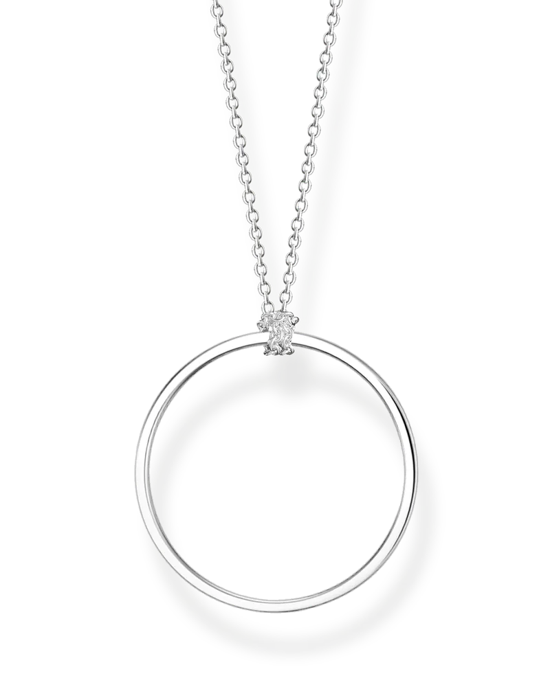 Thomas Sabo Damen Charm-Kette Kreis silber, Sterlingsilber, Charm Club Collection Silberfarben