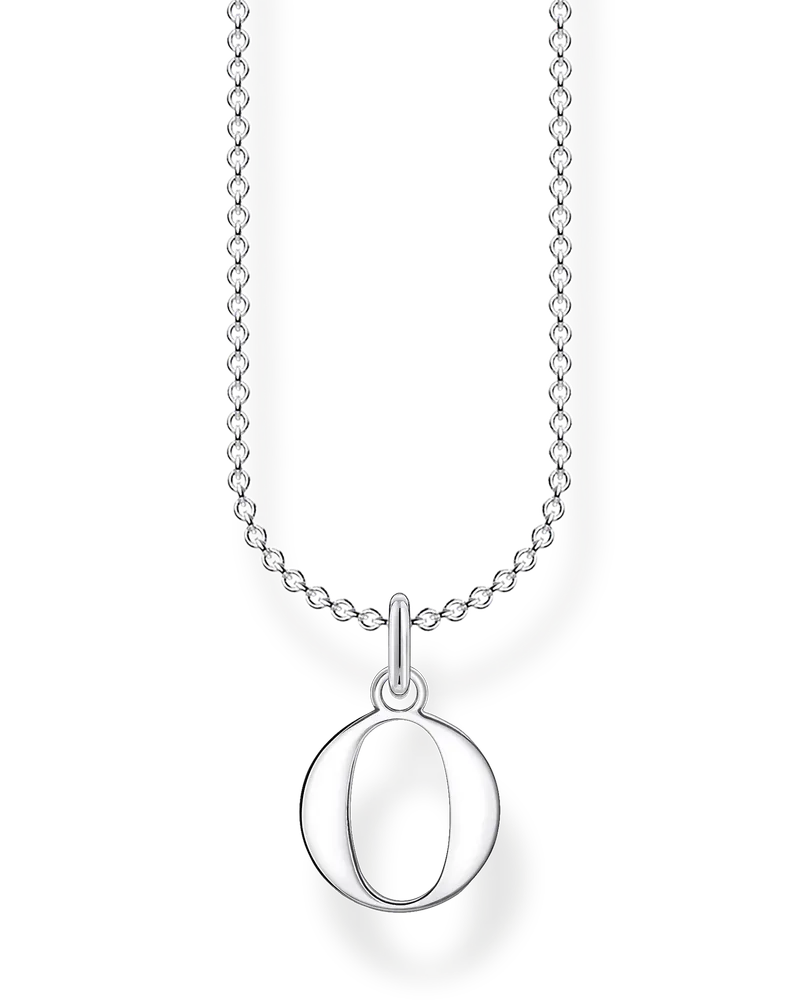 Thomas Sabo Damen Kette Buchstabe O, Sterlingsilber, Charming Collection Silberfarben
