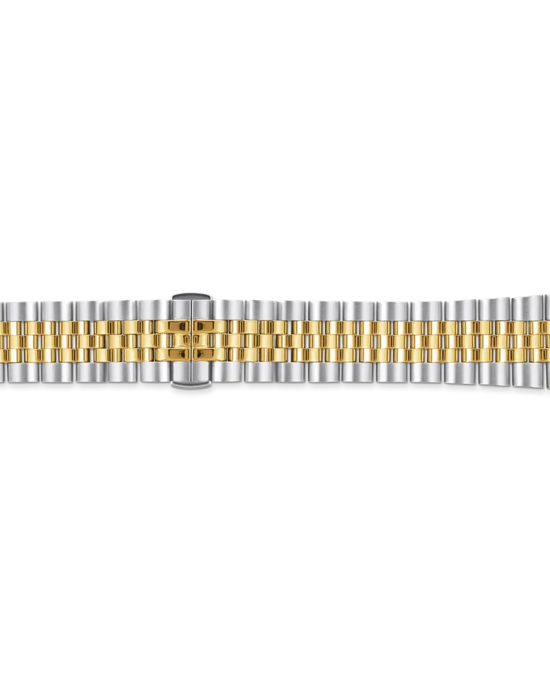Thomas Sabo Herren Edelstahlarmband 22mm Silber/Gold, Edelstahl Gelbgoldfarben