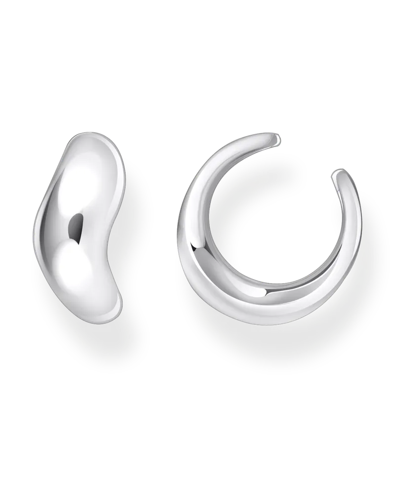 Thomas Sabo Damen Earcuff in geschwungener Form Silber, Sterlingsilber Silberfarben