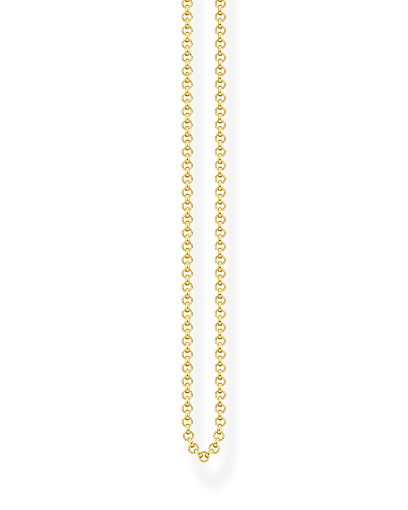 Thomas Sabo Damen Erbskette Stärke 2 mm, Sterlingsilber Gelbgold vergoldet Gelbgoldfarben