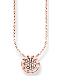 Thomas Sabo Collier klassisch Pavé Roségoldfarben